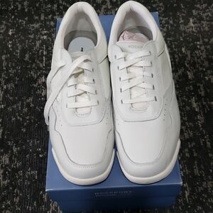 Rockport White Low-Top Sneakers with Textured Finish